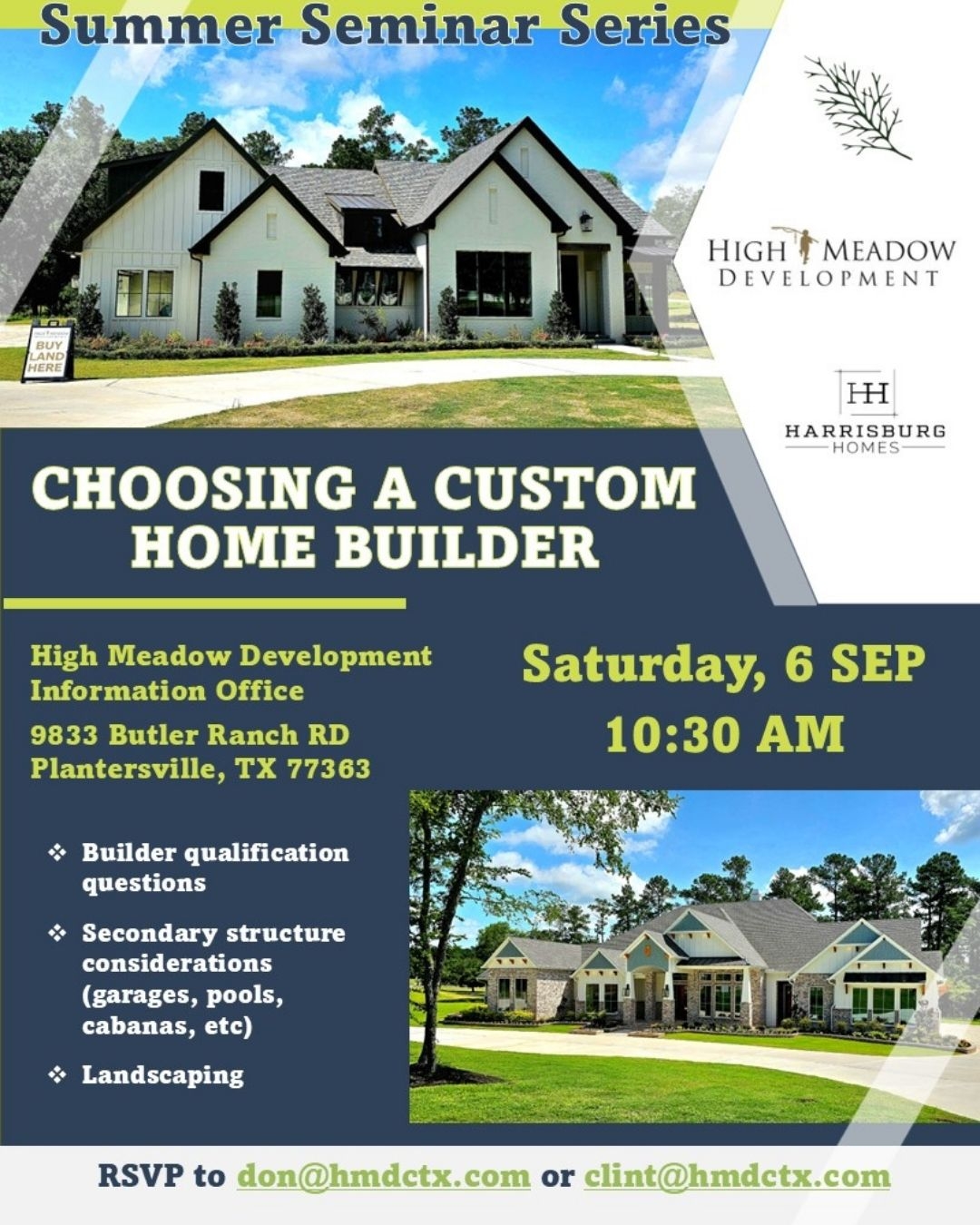 acreage homesites for sale in Houston