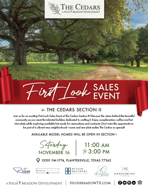 The Cedars First Look Sales Event