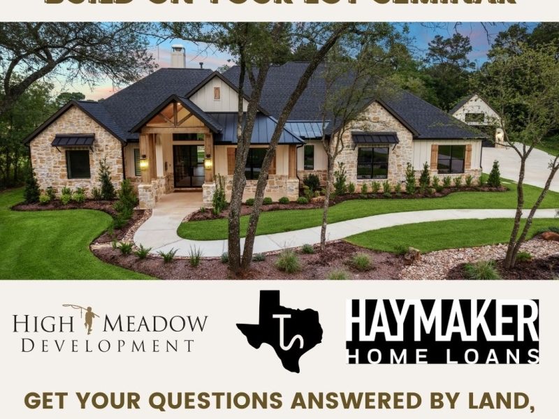 This Saturday, Join Us! Build On Your Lot Seminar at The Cedars
