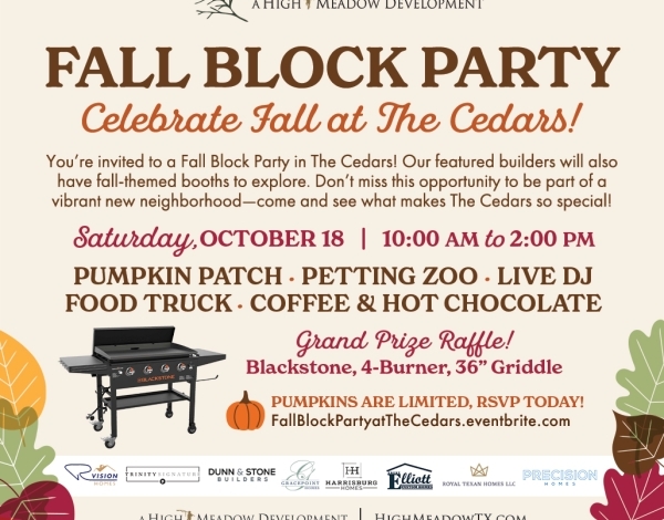 The Cedars Fall Block Block Party