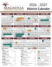 Magnolia ISD 2026-2027 Calendar 