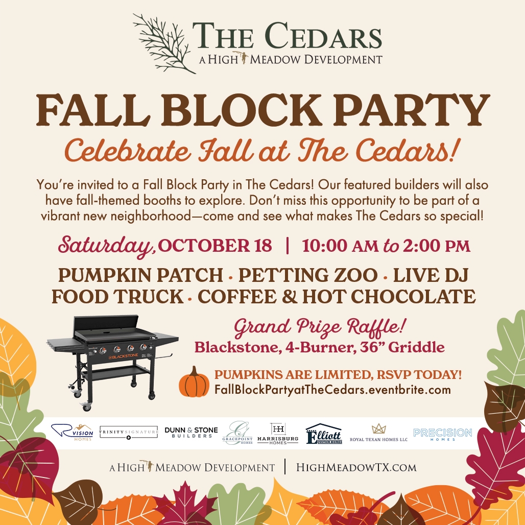 The Cedars Fall Block Block Party