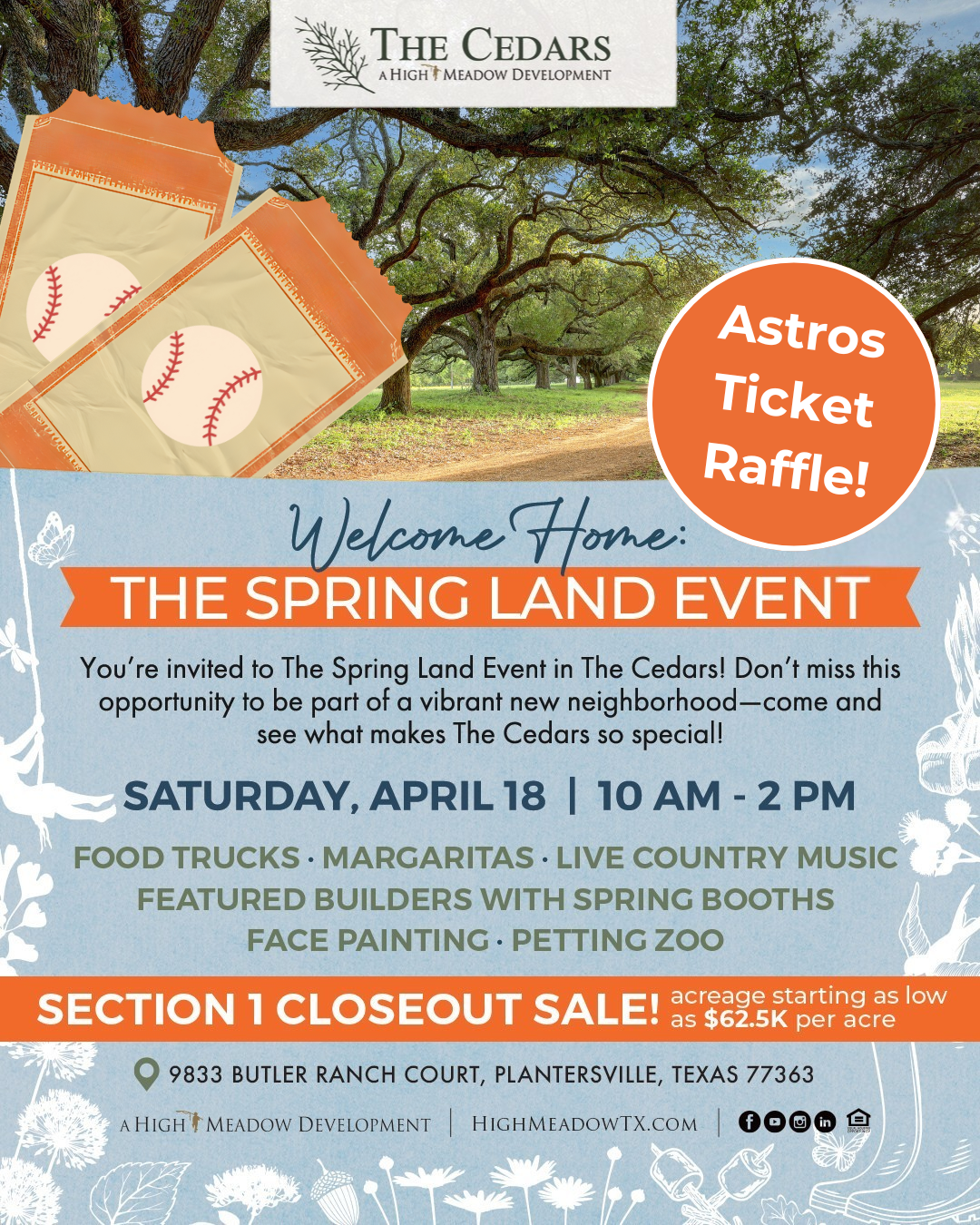 acreage homesites for sale in Houston